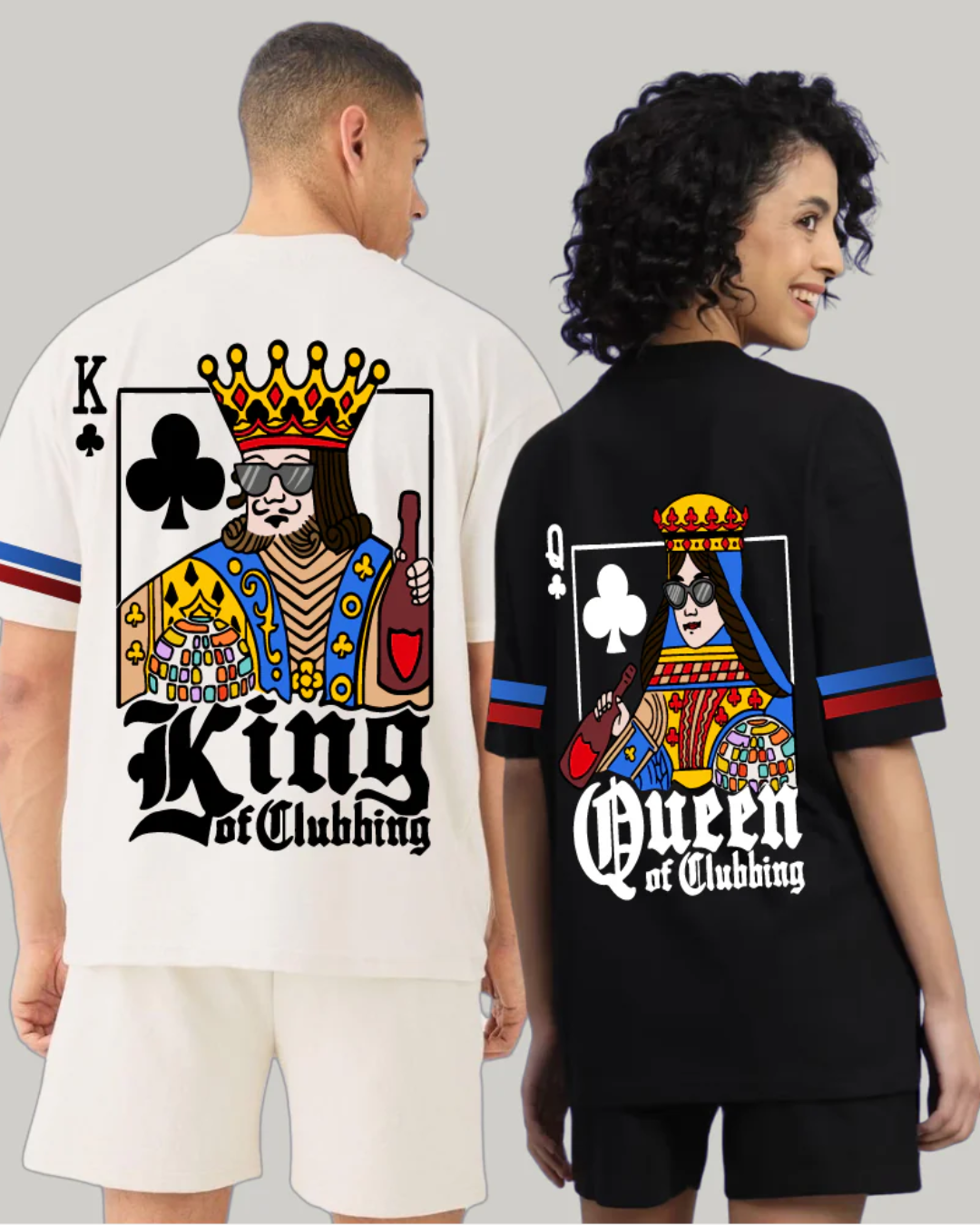 King and Queen of Clubbing Co-Ord Sets (Pack of 2)