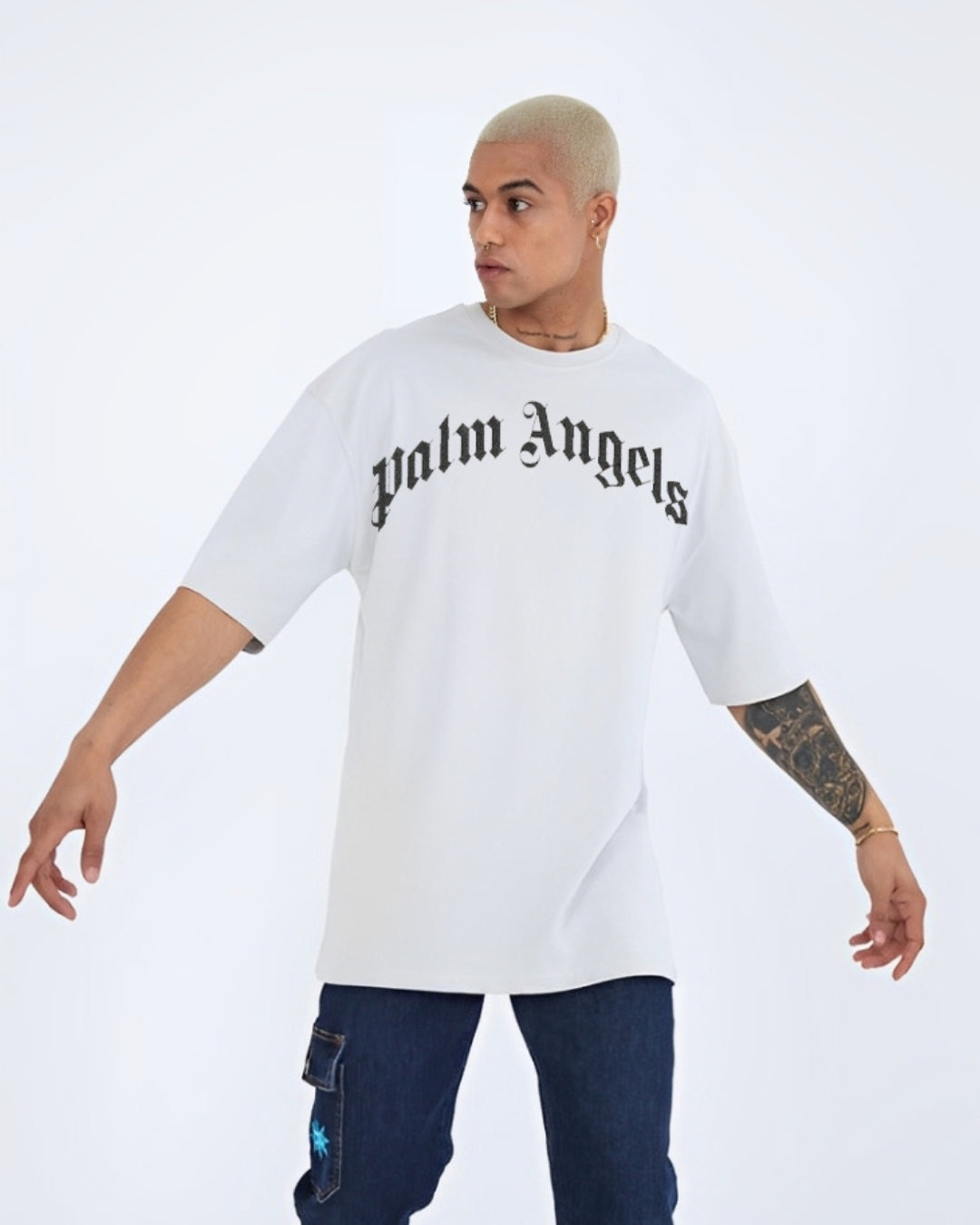 Palm Angles Cotton T-shirt - White