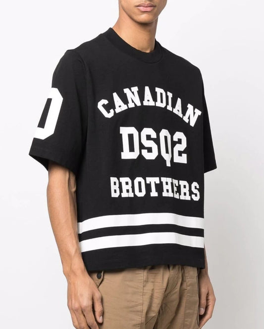 Canadian Brothers Cotton T-shirt - Black