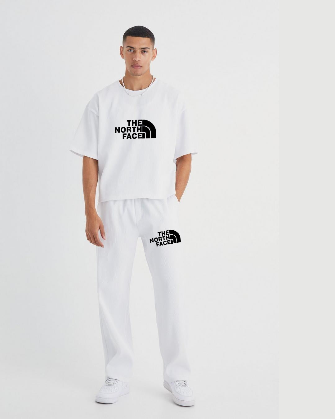 Men The North Face  Oversized Cord Set - White and White