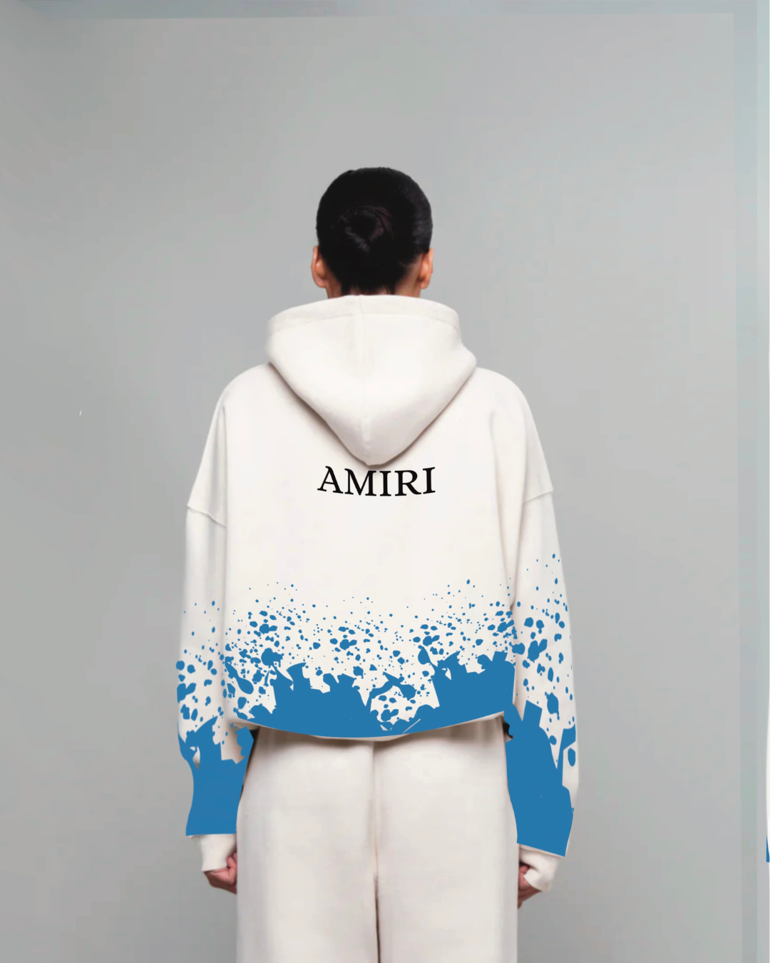 Women White Oversized Hoodie - Amiri