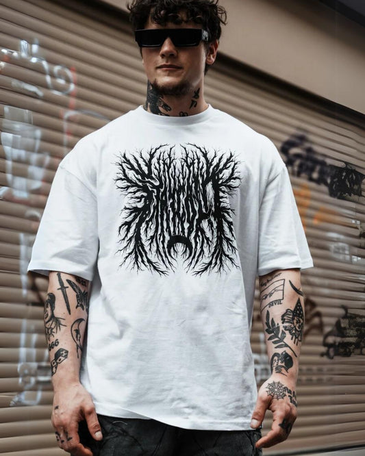 Venomous Unisex Exclusive Oversized Tee - White