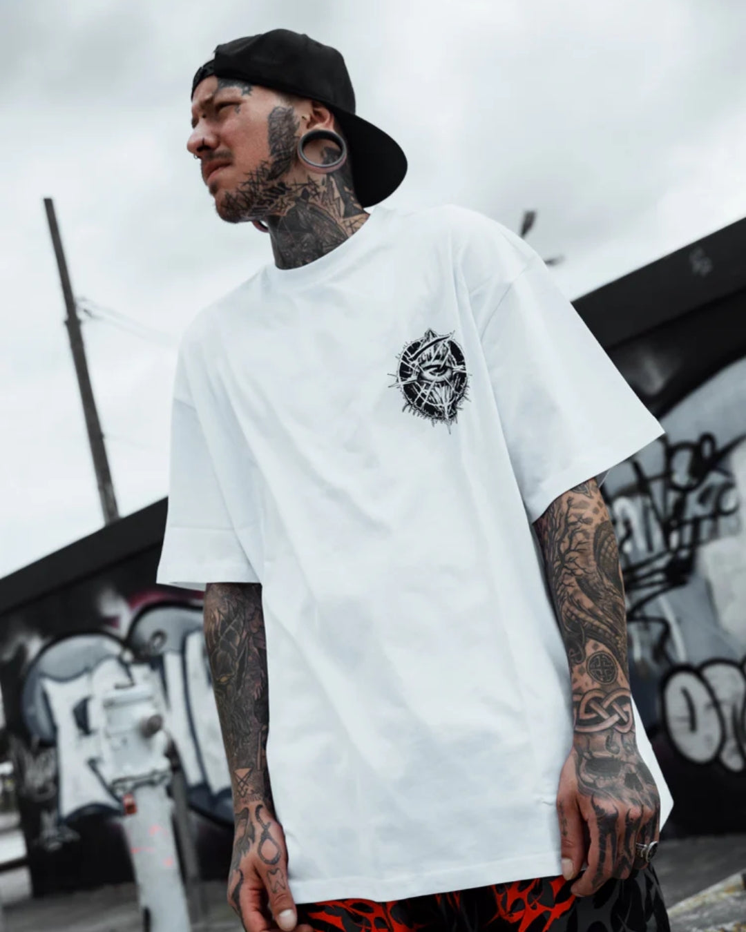 Stay Ĉold Unisex Exclusive Oversized Tee - White