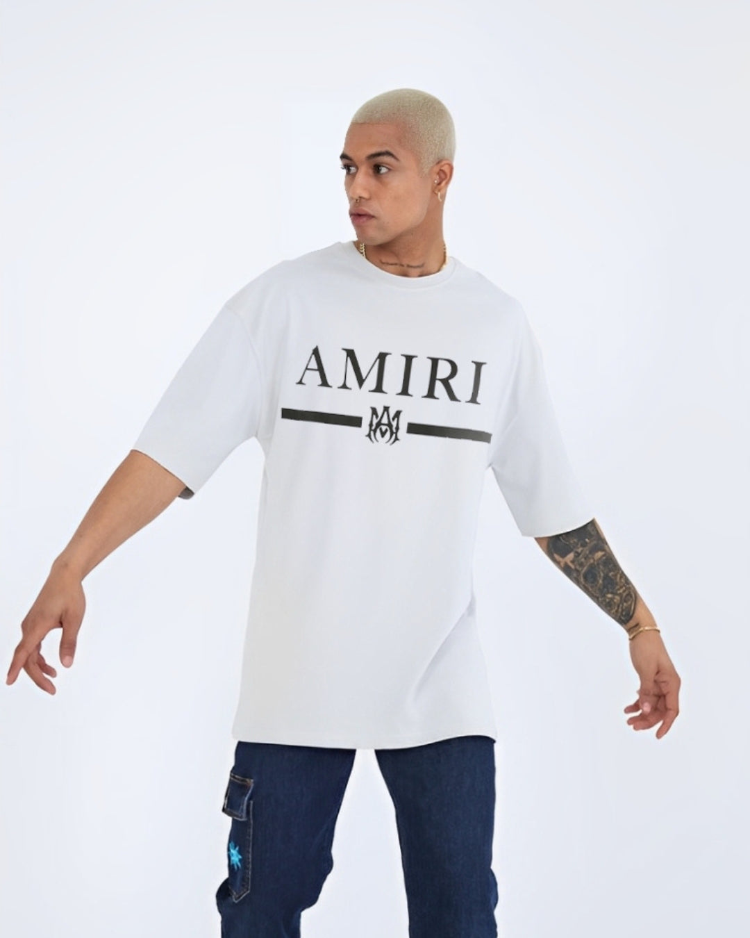 Amiri Logo Cotton T-shirt - White