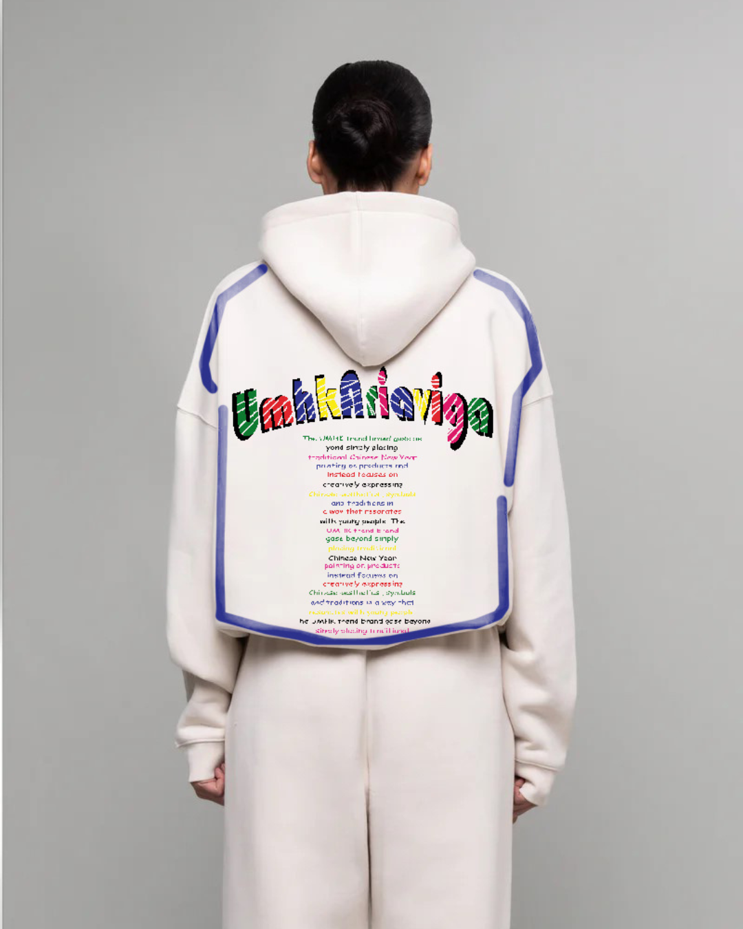 Women White Oversized Hoodie - UMHK Trend