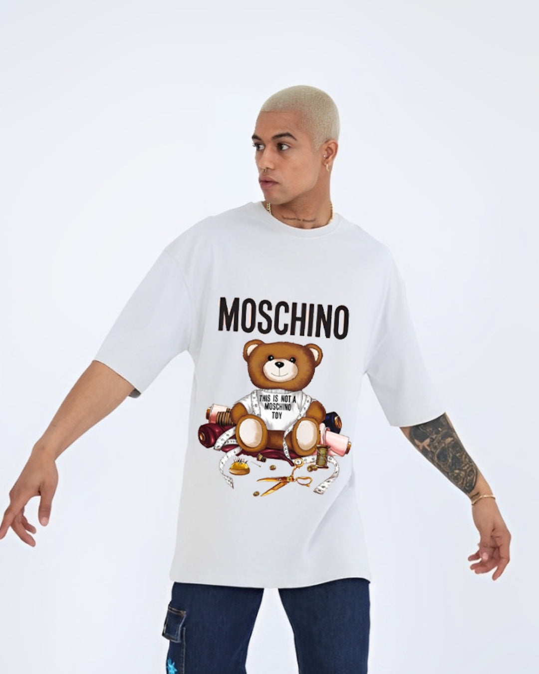 Moschino Bear Cotton T-shirt - White